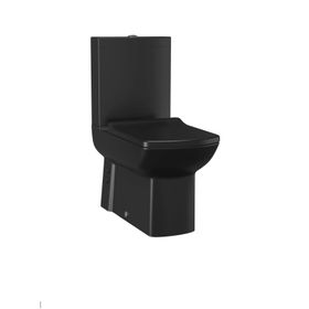Creavit LR360-00SM00E-0000+LR410 Lara Mat Siyah Duvara Dayalı Klozet