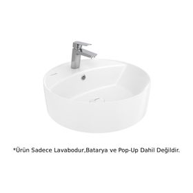 Creavit NC046 Nice Beyaz 45 cm Tezgah Üstü Lavabo