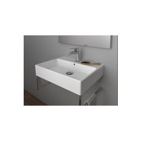 Creavit Next Tezgah Üstü 40x50 cm Kare Lavabo