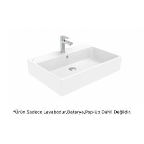 Creavit NX270 Next Beyaz 70 cm Kare Tezgah Üstü Lavabo