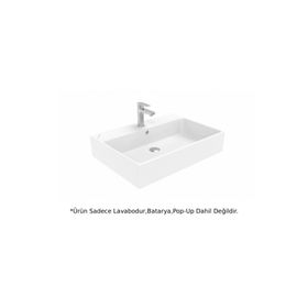 Creavit NX270 Next Beyaz 70 cm Kare Tezgah Üstü Lavabo