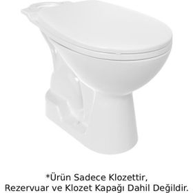 Creavit PA300-00CB00E-0000+SET Pitta Beyaz İç Takım ve Kapak Dahil Alttan Çıkışlı Klozet Seti