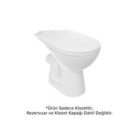 Creavit PA310-00CB00E-0000+PA410 Pitta Beyaz Arkadan Çıkışlı Klozet Takımı