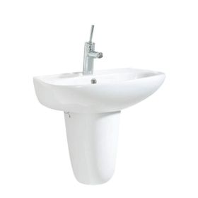 Creavit Pitta 45x55 cm Batarya Delikli Lavabo +Sedef Yarım Ayak