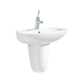 Creavit Pitta 45x55 cm Batarya Delikli Lavabo +Sedef Yarım Ayak