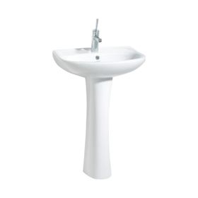 Creavit Pitta 45x55 cm Batarya Delikli Lavabo + Tam Ayak