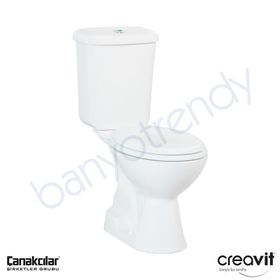 Creavit Pitta Alttan Çıkışlı Klozet Seti
