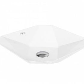 Creavit RB040 Ruby Tezgah Üzeri İnci Mat 40x40 cm Beyaz Lavabo