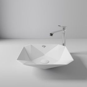 Creavit RB040 Ruby Tezgah Üzeri Parlak Beyaz 40x40 cm Lavabo