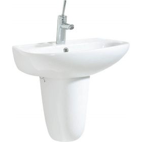 Creavit SD055 55 cm Sedef Yarım Ayak Lavabo