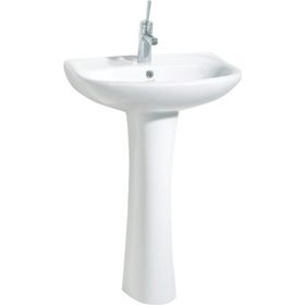 Creavit Sedef 45x55 cm Beyaz Yarım Ayak Lavabo