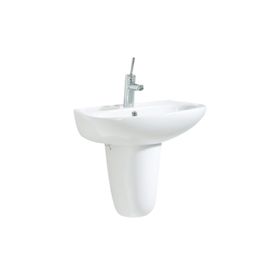 Creavit Sedef 45x55 cm Beyaz Yarım Ayak Lavabo