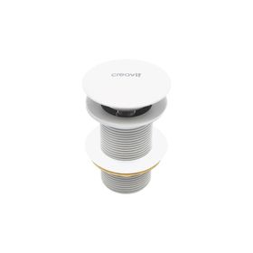 Creavit SF030Pop Up Taşmasız Mat Beyaz Lavabo Sifon Başlığı