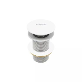 Creavit SF030Pop Up Taşmasız Mat Beyaz Lavabo Sifon Başlığı