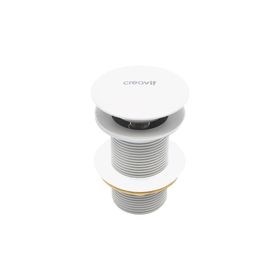 Creavit SF030Pop Up Taşmasız Mat Beyaz Lavabo Sifon Başlığı