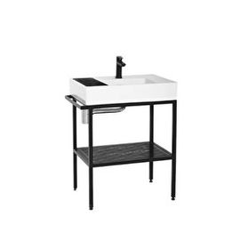 Creavit Siyah 70 cm Arya Lavabo Dolabı