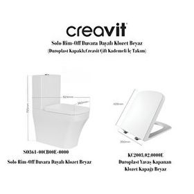 Creavit SO321-00CB00E-0000 Solo Rim-Off Asma Klozet