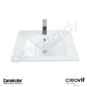 Creavit Su 60 cm Etajerli Lavabo
