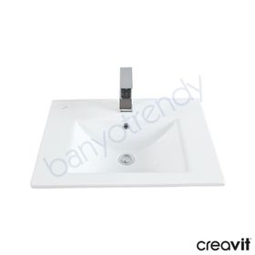 Creavit Su 60 cm Etajerli Lavabo