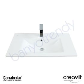 Creavit Su 80 cm Etajerli Lavabo