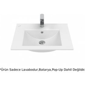 Creavit SU060 Su Etajerli ve Dolap Uyumlu Beyaz Lavabo