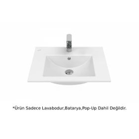 Creavit SU060 Su Etajerli ve Dolap Uyumlu Beyaz Lavabo