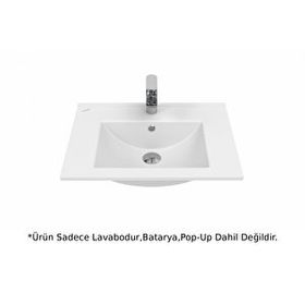 Creavit SU060 Su Etajerli ve Dolap Uyumlu Beyaz Lavabo