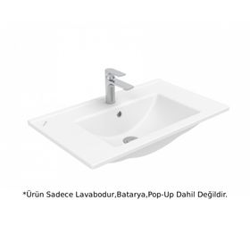 Creavit SU075 Su Etajerli ve Dolap Uyumlu Beyaz Lavabo