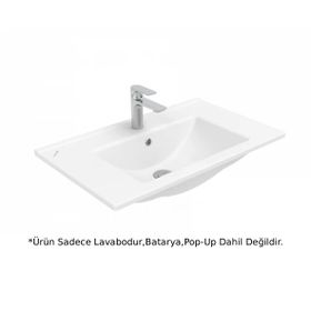 Creavit SU075 Su Etajerli ve Dolap Uyumlu Beyaz Lavabo