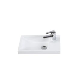 Creavit TP025 25x45 cm Beyaz Elmas Dolap Üstü Lavabo