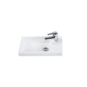 Creavit TP025 25x45 cm Beyaz Elmas Dolap Üstü Lavabo