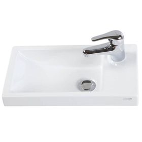 Creavit TP025 25x45 cm Beyaz Elmas Dolap Üstü Lavabo