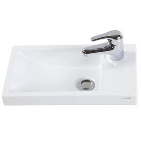 Creavit TP025 25x45 cm Beyaz Elmas Dolap Üstü Lavabo