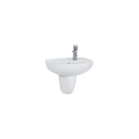 Creavit TP030 30x45 cm Beyaz Yarım Ayak Oval Lavabo