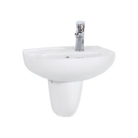 Creavit TP030 30x45 cm Beyaz Yarım Ayak Oval Lavabo