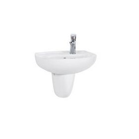 Creavit TP030 30x45 cm Beyaz Yarım Ayak Oval Lavabo