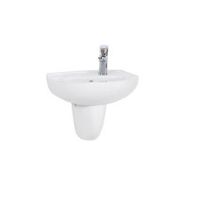 Creavit TP030 30x45 cm Beyaz Yarım Ayak Oval Lavabo