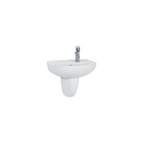 Creavit TP030 30x45 cm Beyaz Yarım Ayak Oval Lavabo