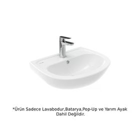 Creavit TP150 40X50 cm Batarya Delikli Yarım Ayaklı Lavabo