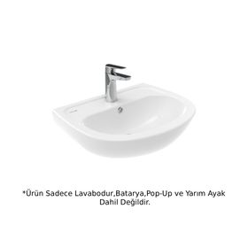 Creavit TP150 40X50 cm Batarya Delikli Yarım Ayaklı Lavabo