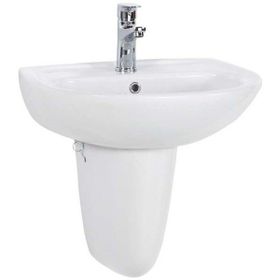 Creavit TP150 40X50 cm Batarya Delikli Yarım Ayaklı Lavabo