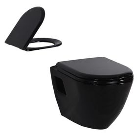 Creavit TP325 Siyah Asma Klozet ve Kapak