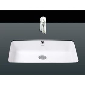 Creavit TP730 Siyah Beyaz Tezgah Altı Lavabo