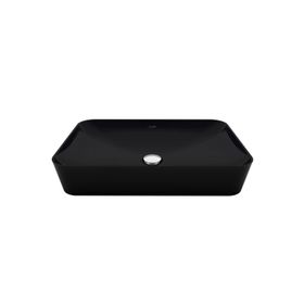 Creavit UL060-00SM00E-0000 Ultra 60 cm Mat Siyah Dikdörtgen Çanak Lavabo