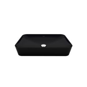 Creavit UL060-00SM00E-0000 Ultra 60 cm Mat Siyah Dikdörtgen Çanak Lavabo