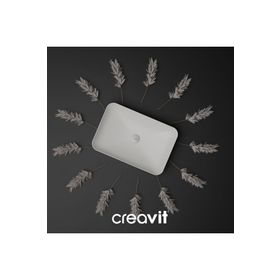Creavit Ultra Dikdörtgen Çanak Tipi 60 cm Lavabo