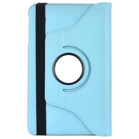 CresCent Samsung Galaxy Tab E 9.6 İnç SM-T560-T561-T562-T565-T567 360 Derece Dönebilen Mavi Kılıf