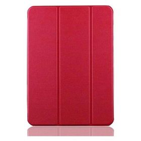 CresCent Samsung Galaxy Tab E 9.6 inç SM-T560-T561-T562-T565-T567 Smart Case Smart Cover Kırmızı Tablet Kılıfı