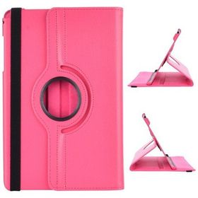 CresCent Samsung Galaxy Tab E SM-T560-T561-T562-T565-T567 9.6 İnç 360 Derece Dönebilen Standlı Pembe Kılıf