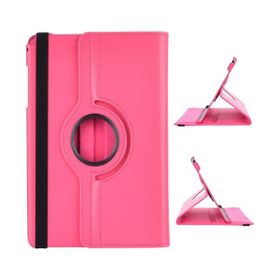 CresCent Samsung Galaxy Tab E SM-T560-T561-T562-T565-T567 9.6 İnç 360 Derece Dönebilen Standlı Pembe Kılıf